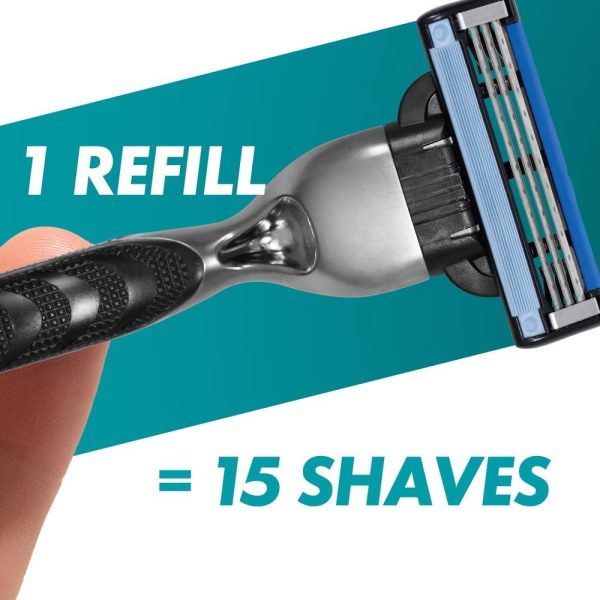 Gillette Mach3 Razor Blades Men, Pack of 8 Razor Blade Refills, Upgraded Lubrastrip for an Enhanced Glide - Image 4