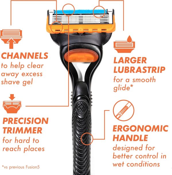 Gillette Fusion5 Men?s Razor Handle + 1 Blade Refill - Image 2