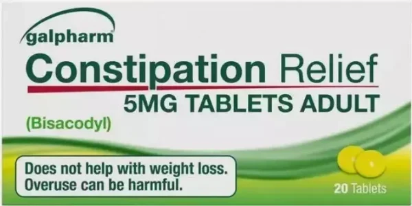 Galpharm Constipation Relief Tablets 5mg Bisacodyl Laxative - EntroLax -120 Tabs - Image 2