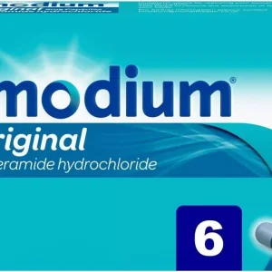 Imodium Original 2mg Capsules loperamide relieves stop diarrhoea adults - 6 CAPS - 3 packs