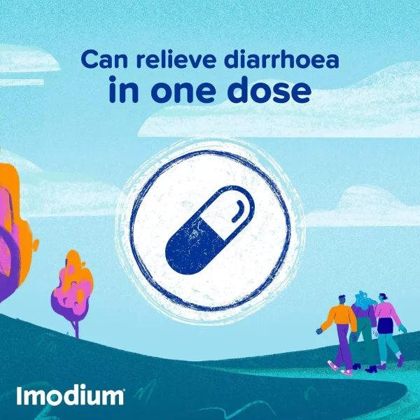 Imodium Original 2mg Capsules loperamide relieves stop diarrhoea adults - 6 CAPS - 3 packs - Image 3