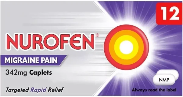 Nurofen  Ibuprofen Lysine 342mg Migraine/Headache | Rapid Pain Relief UK STOCK - 2 Packs of 12 tablets