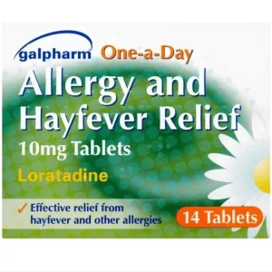 Loratadine 10mg Hayfever & Allergy Relief Effective One-A-Day Tabs 4 packs of 14