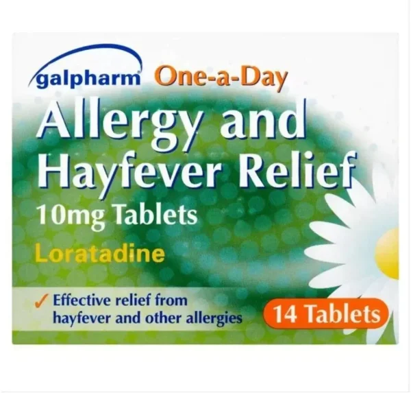 Loratadine 10mg Hayfever & Allergy Relief Effective One-A-Day Tabs 4 packs of 14