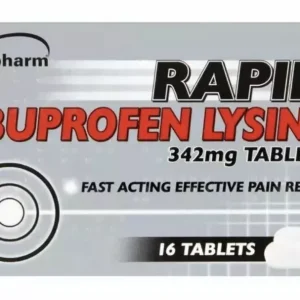 Galpharm Ibuprofen Lysine Effective Rapid Pain Relief 342mg Tabs - 16 pack - 3 packs