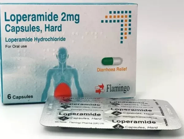 Flamingo - Loperamide 2mg Capsules -Diarrhoea Relief-Fast -Quick Action - 72 Capsules (12 Packs of 6 )