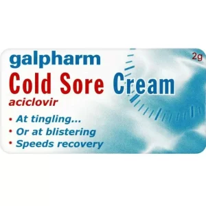 Galpharm Cold Sore Cream 2g 5% Tingle Lip Herpes Virus Blister - 3 Packs